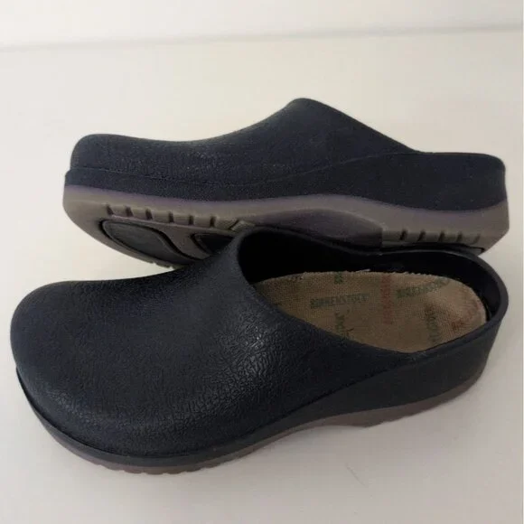Birkenstock 36 Super Birki Clogs Womens Size 5/5.5 Blue Slip On Mules Casual - Picture 3 of 7
